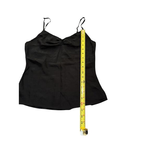 Vintage Express Silk Cami S Black Y2K Slip Top Lingerie Fairycore Whimsygoth - Picture 7 of 9
